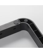 Rangement extensible pour couvercles & casseroles noir - 45x20x17.5 cm