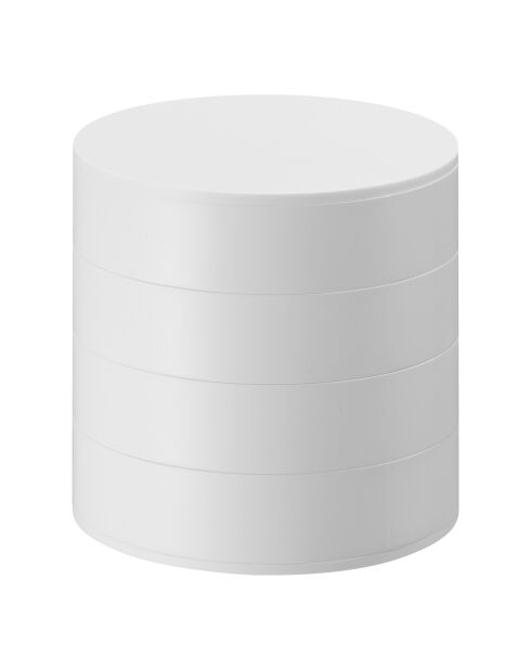 Boîte à bijoux blanche - D.10 cm