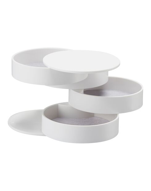 Boîte à bijoux blanche - D.10 cm
