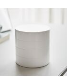 Boîte à bijoux blanche - D.10 cm