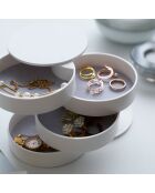 Boîte à bijoux blanche - D.10 cm