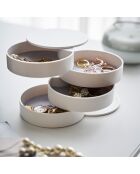Boîte à bijoux blanche - D.10 cm
