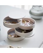 Boîte à bijoux blanche - D.10 cm