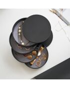 Boite à bijoux noire - D.10 cm
