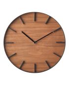 Horloge Yam noir/bois - D.26.5 cm