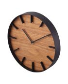 Horloge Yam noir/bois - D.26.5 cm