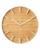 Horloge Yam bois/blanc - D.26.5 cm