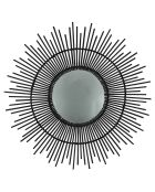 Miroir en Bambou Inca noir - D.61 cm