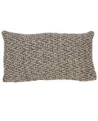 Coussin rectangulaire Dorian beige/noir - 30x50 cm