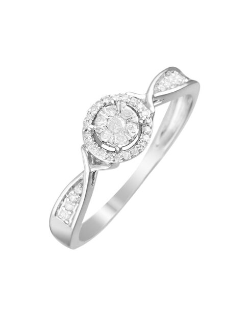 Bague Extase Diamants 0.15 ct Or Blanc