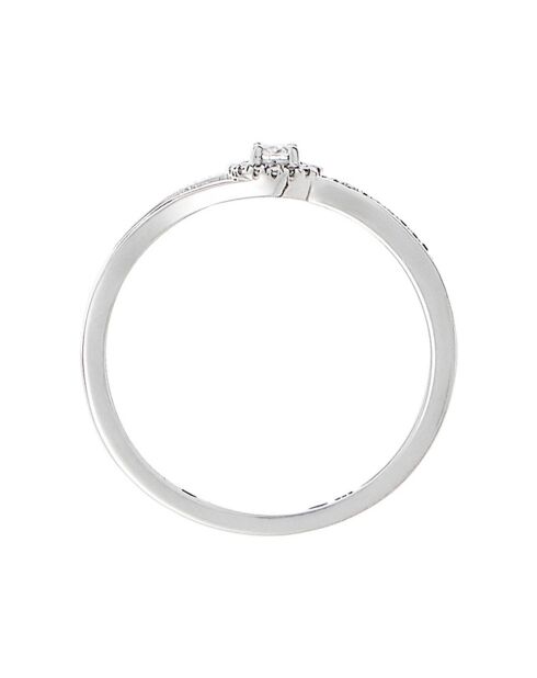 Diamantring Divine Beauty 0,12 Karat Weißgold