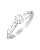 Bague L'élue Diamants 0.21 ct or blanc