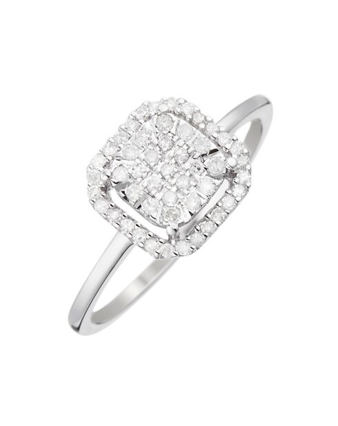 Ring von Liebe und Zärtlichkeit Diamanten 0,21 Karat Weißgold