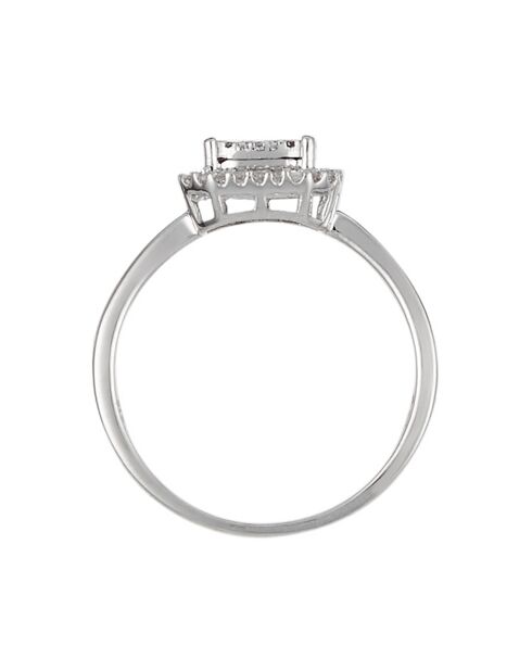 Ring von Liebe und Zärtlichkeit Diamanten 0,21 Karat Weißgold