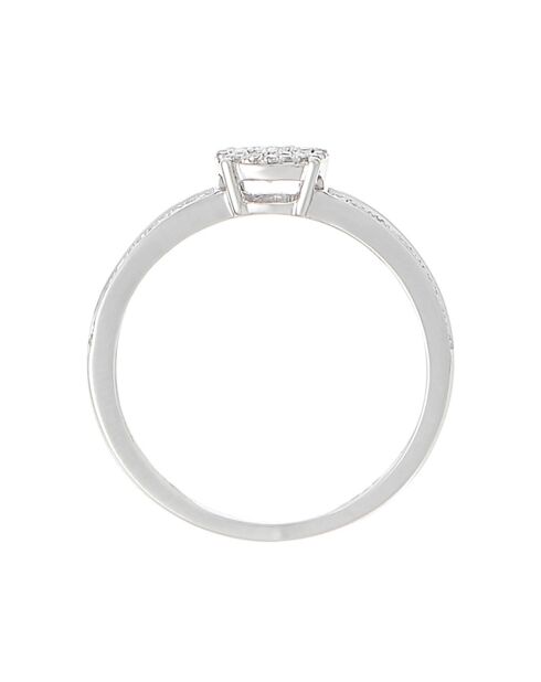 Bague Toi que j'aime Diamants 0.20 ct or blanc