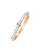 Bague Alliance Divine Diamants 0.12 ct or jaune