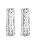 Boucles d'oreilles Pavage Eclat Diamants 0.25 ct Or Blanc