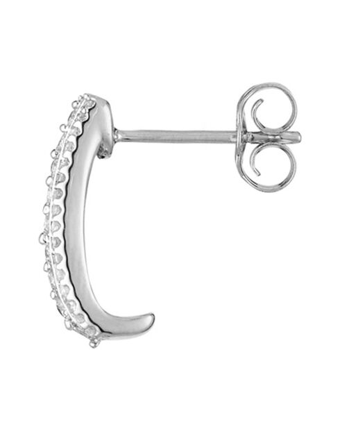 Boucles d'oreilles Pavage Eclat Diamants 0.25 ct Or Blanc