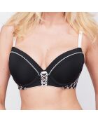 Soutien-Gorge coque Tressage noir