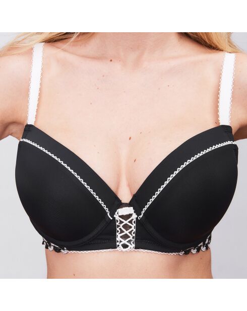 Soutien-Gorge coque Tressage noir