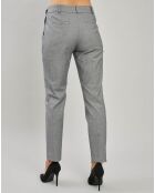 Pantalon à pinces en Laine mélangée gris