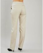 Pantalon ajusté beige