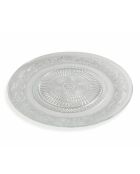 6 Assiettes Imperial transparentes - D.25 cm