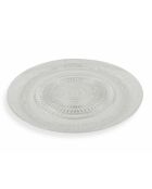 3 transparente imperiale Glasplatten - D.29 cm