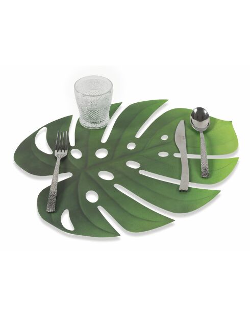 6 Sets de table Jungle verts - 47x37 cm