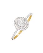 Bague Beauty Queen Diamants 0.20 ct or jaune