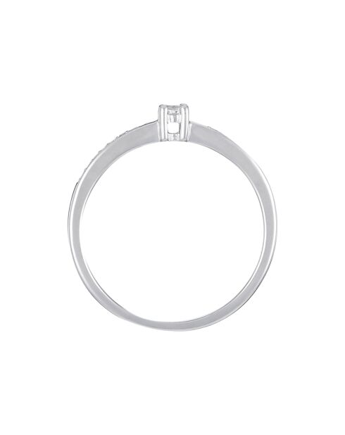 Toi Mon Amour diamanten ring 0,14 kt witgoud