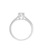 Bague Héra Diamants 0.31 ct & Topaze Blanche 0.90 ct or blanc