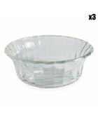 3 Bols Imperial transparents - D.22 cm