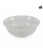 6 transparente Salatschüsseln Imperial - D.17 cm