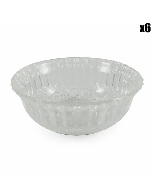 6 Bols à salade Imperial transparents - D.17 cm