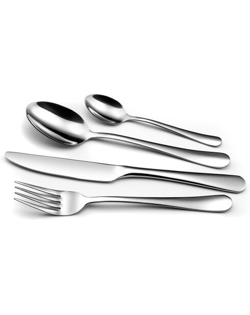 Ménagère texas inox brillant - 24 pièces