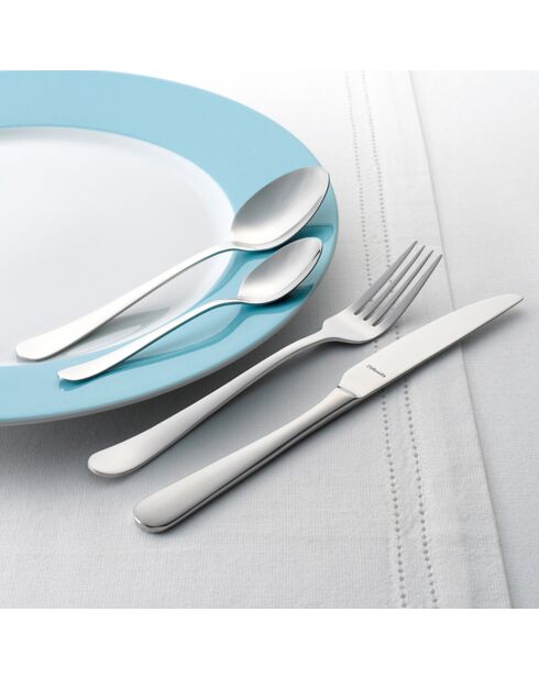 Ménagère texas inox brillant - 24 pièces