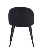 Maury Stühle, Kunstleder, 52 x 56 x 78 cm, Schwarz, 2 Stück