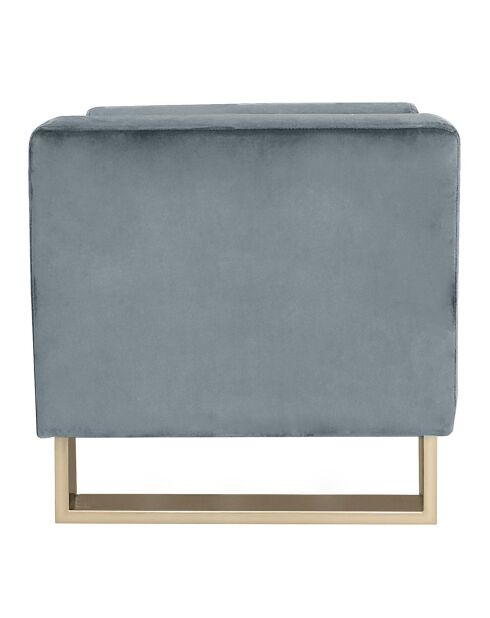 Panca imbottita con scocca in velluto argentato - 160x60x60 cm