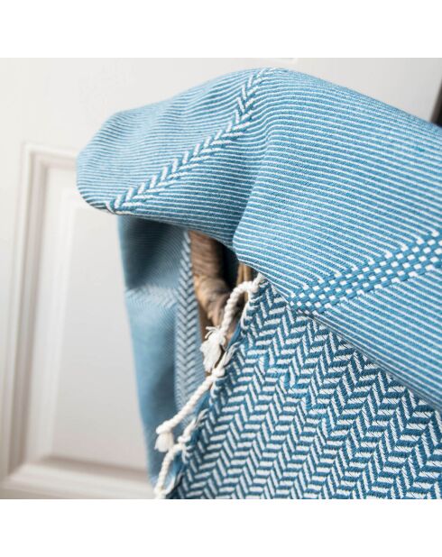 Schottendecke Oslo Jacquard petrol