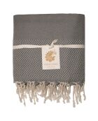 Plaid Oslo Jacquard gris moyen