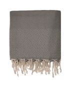 Plaid Oslo Jacquard gris moyen