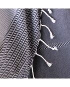 Plaid Oslo Jacquard noir