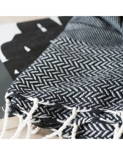 Plaid Oslo Jacquard noir