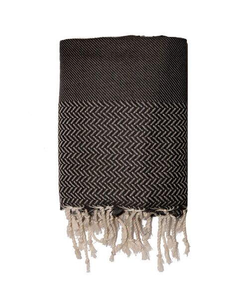 Oslo Jacquard schwarz kariert