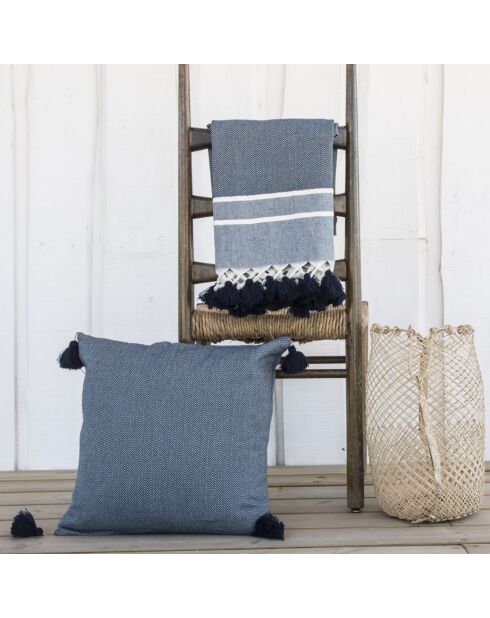 Plaid Stockholm Chevron Pompom Lozange gasolina