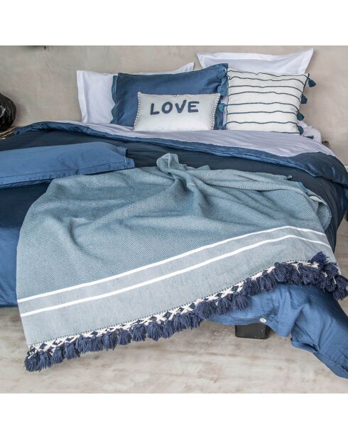 Plaid Stockholm Chevron Pompom Lozange gasolina