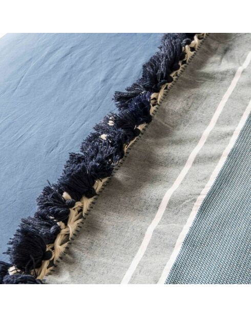 Plaid Stockholm Chevron Pompom Lozange gasolina