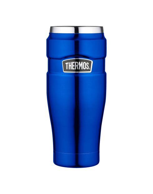 Mug isotherme King bleu métallisé - 47 cl