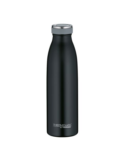 Bouteille isotherme bouchon à visser noir/noir mat - 50 cl